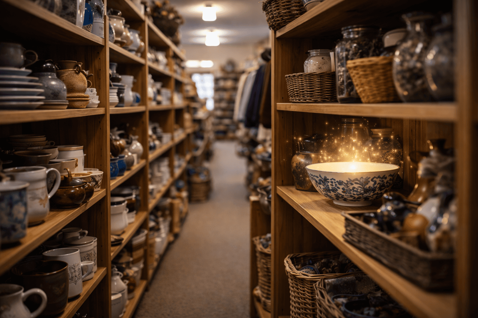 verstopte parel in een kringloop winkel