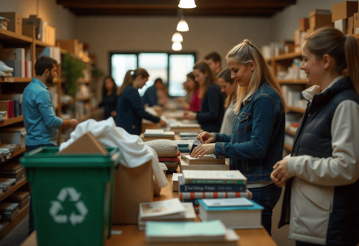 Een kringloop winkel die inzet op recycelen